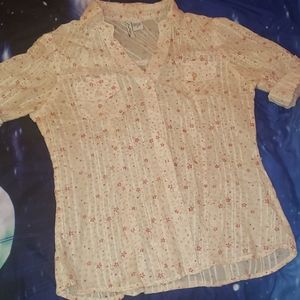 Love Potion, Small, Cream/Red Flowers